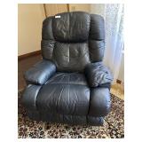 Black pleather rocker recliner
