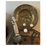Angel decorative tea light statue, Brass dolphin b