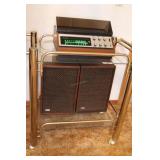 Sumline AM/FM Stereo, speakers & MMC metal cart wi