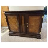 Asian lift top bar cabinet with double door hidden