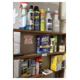Household cleaning supplies, mops, Raid, OFF Cutte