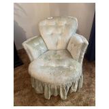 Ladies dressing chair in soft mint