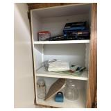 Cabinet contents - Mushroom canister, drying rack,