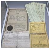1926/1927 & 1970s DMV titles in the United States