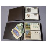 Two First Day Cover Albums full of Stamps and
