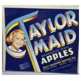 Two 1930s USA Fruit Box Labels incl Juciful