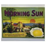 Two 1930s California Fruit Box Labels: Gold Buckle