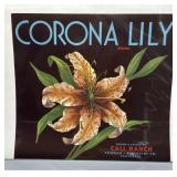 Two 1930s Cali. Call Ranch Fruit Box Labels incl