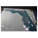 Topographical map of Florida 1995