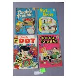 Four Comics - Pat the Brat, Double Trouble,