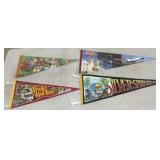 Four Vintage Florida Advertising Flags: Silver