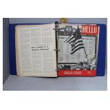 Binder of 1940s "HELLO" magazines