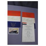 Cunard 1960 Dinner menus