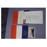 Cunard 1960 Dinner menus