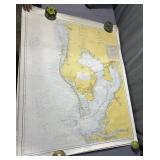 Three Florida/Tampa Bay Maps: 1961 Tampa Bay and