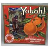 Two 1930s Cali. Fruit Box Labels incl Princess