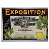 Two 1920 USA Fruit Box Labels incl Neptown Pippins