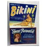 Three 1930-50s Small California Fruit Box Labels