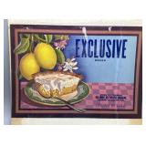 Two 1930s California Fruit Box Labels: Lincoln