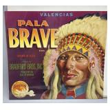 Two 1930s California Fruit Box Labels incl silver