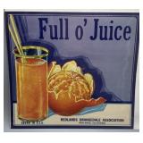 Two 1930s California Fruit Box Labels incl Gold