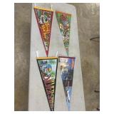 Four Vintage Florida Advertising Flags: Silver