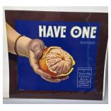 Two 1930s California Fruit Box Labels incl Sespe