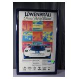 1986 Miami Lowenbrau Grand Prix framed poster
