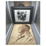 Photograph of Ronald Reagan w/ a signed letter by