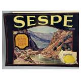 Two 1930s Cali. Fruit Box Labels: Morjon Brand by