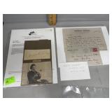 Jan Kubelik violist autograph & David Warfield