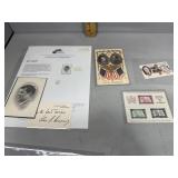 Presidential ephemera - JFK signature, Taft