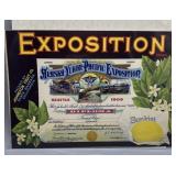 Two 1920s Cali. Fruit Box Labels incl Exposition