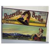 Three 1920/30s Cali. Fruit Box Labels incl Annie