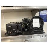 2 SM fans & Oster toaster