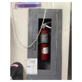 Fire extinguisher wall box no glass