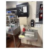 SS hand washing sink & enMotion paper towel dispen