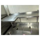 SS 54" x 32" refrigerated prep station with upper
