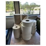 Seven rolls paper towels & 9 rolls toilet paper