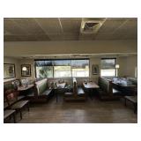 4x$ - booths & 4 tables (48"x 30" x 29)