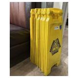8x$ - Yellow triangular wet floor frames