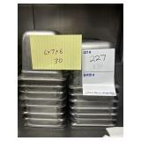 30x$ - SS steam table inserts 6" x 7" x 36"
