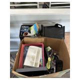 Office supplies, markers, whole punches, adding ma