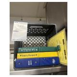 Crate with cookbook commercial recipes