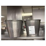 2x$ - SS XXL bale handled ice buckets 14.5"