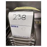 7x$ SS steam table inserts 12" 6" x 6"