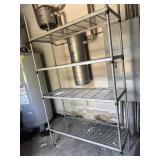 Four shelf heavy duty metro rack 26" x 17" x 8