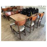 Rectangular dining table with 6 chairs 30"x 60" x