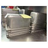 10x$ - SS steam table inserts 12" x 7" x 6"