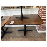 4x$ - Restaurant tables - Two 30"x 30"x29" and 36"